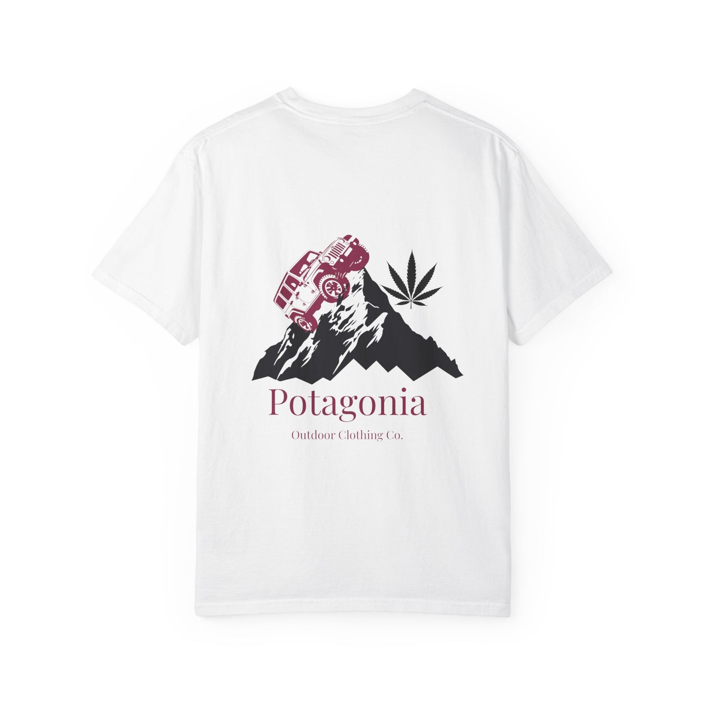 Potagonia Rung-Spun Cotton Jeep Climb Unisex Garment-Dyed T-shirt