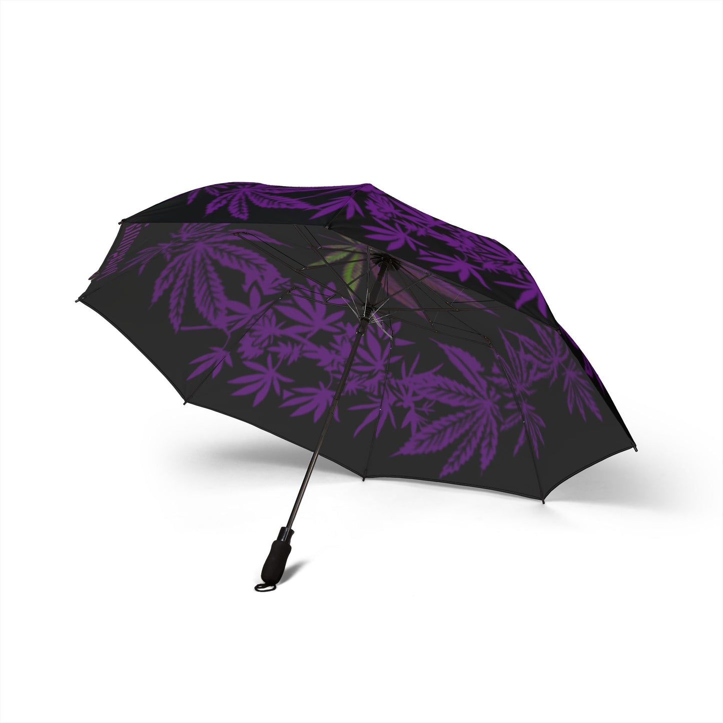 Potagonia Umbrella Deep Purple Weed Semi-Automatic Foldable