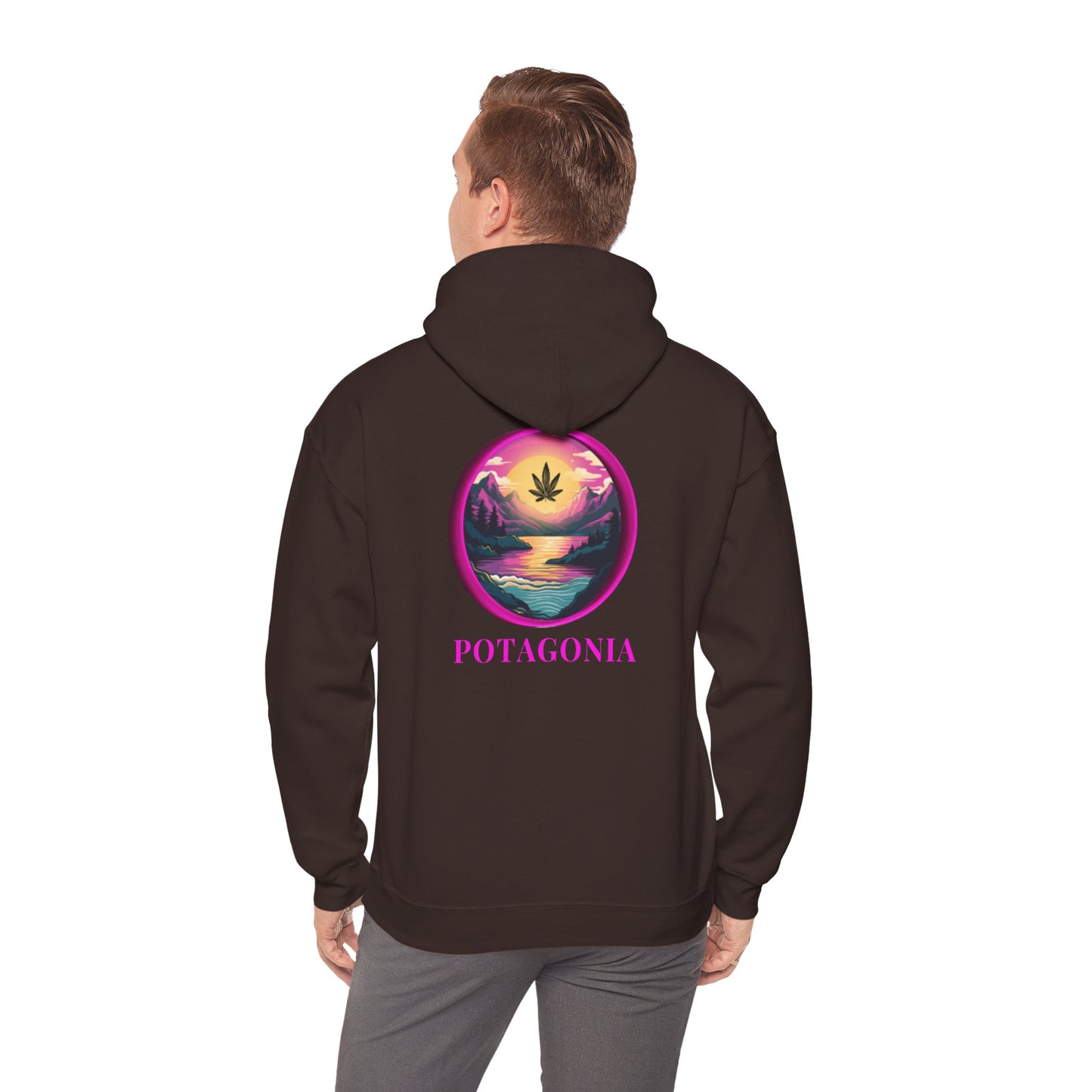 Potagonia Big Ass Campfire Hooded Pink Moon Sweatshirt