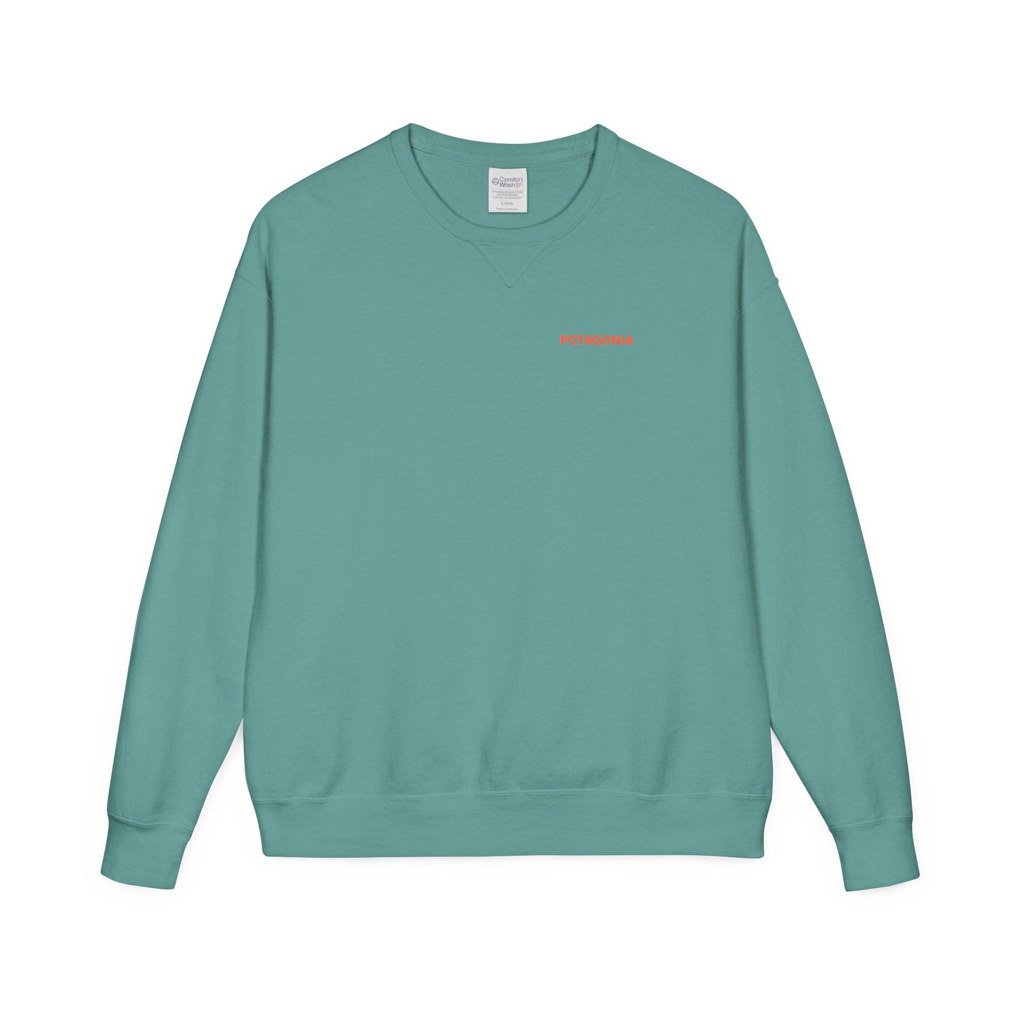 Potagonia Big Ass The Drew Surf Sweatshirt Unisex ComfortWash® Garment Dyed Crewneck Sweatshirt