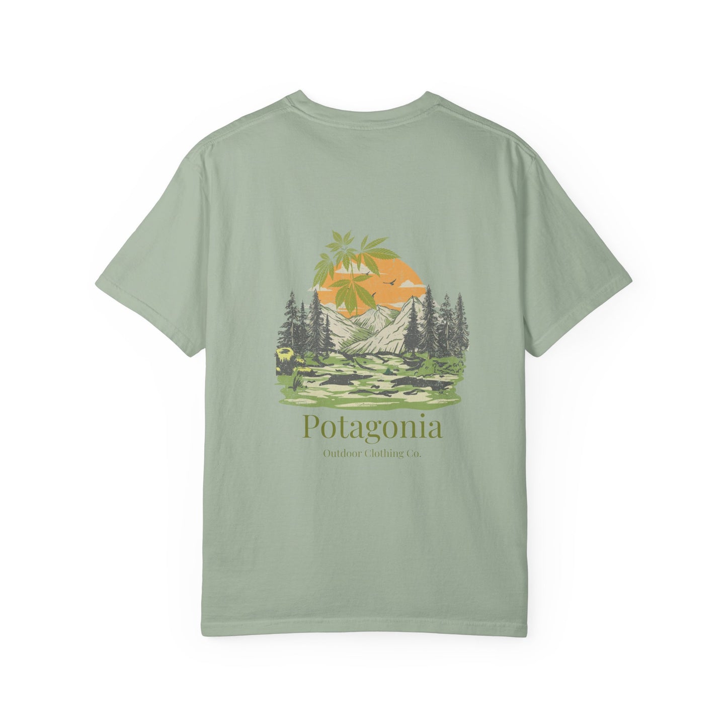 Potagonia Rung Spun Camo Unisex Garment-Dyed T-shirt