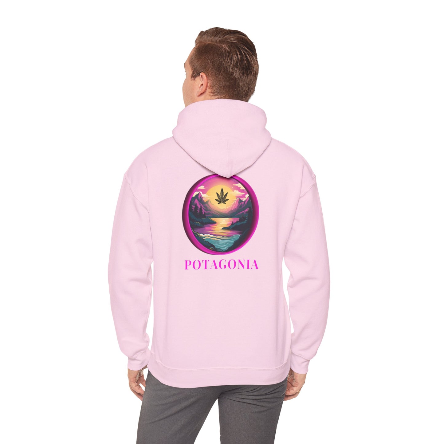 Potagonia Big Ass Campfire Hooded Pink Moon Sweatshirt