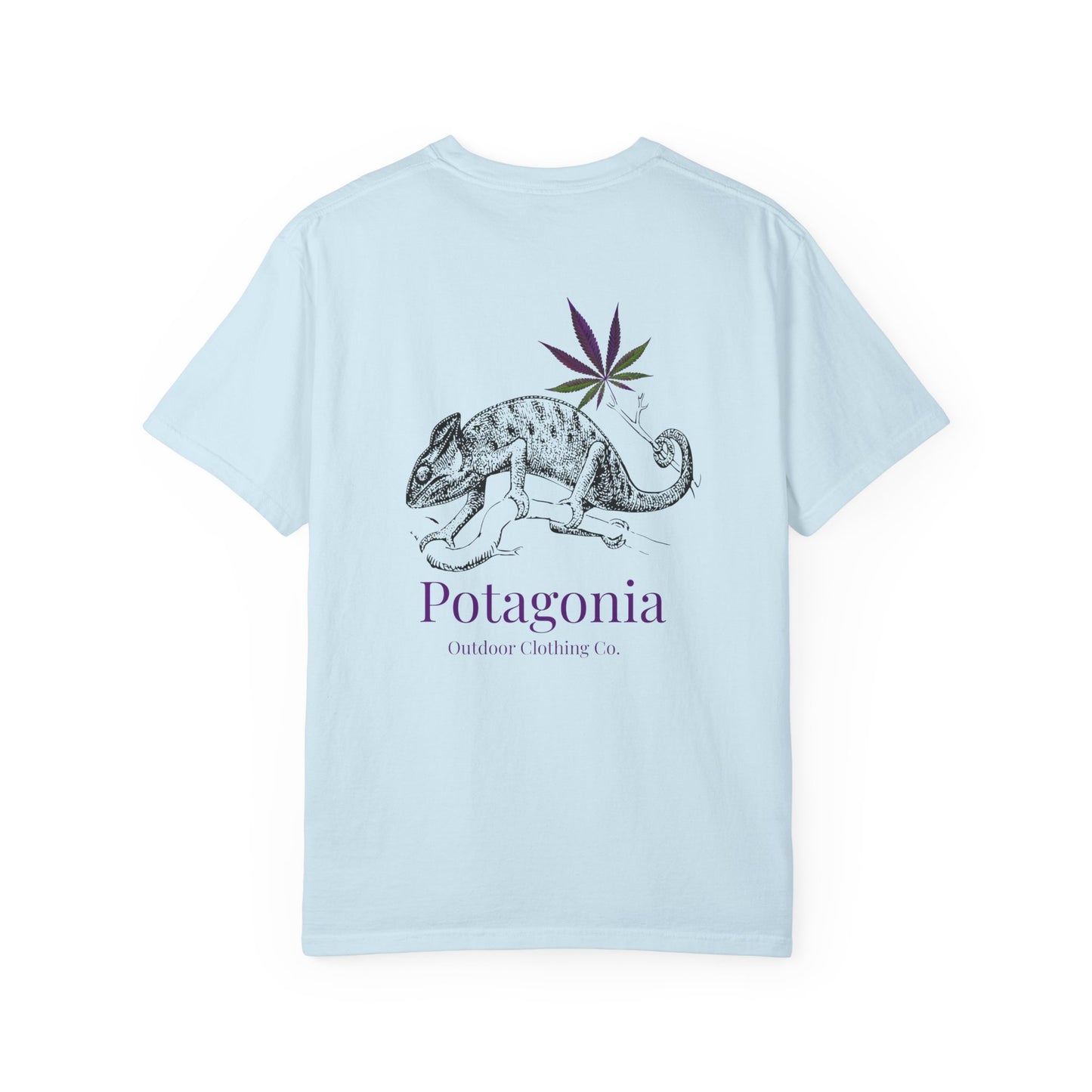 Potagonia Rung-Spun Cotton Lizard Unisex Garment-Dyed T-shirt