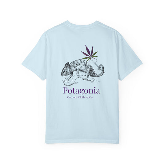 Potagonia Rung-Spun Cotton Lizard Unisex Garment-Dyed T-shirt