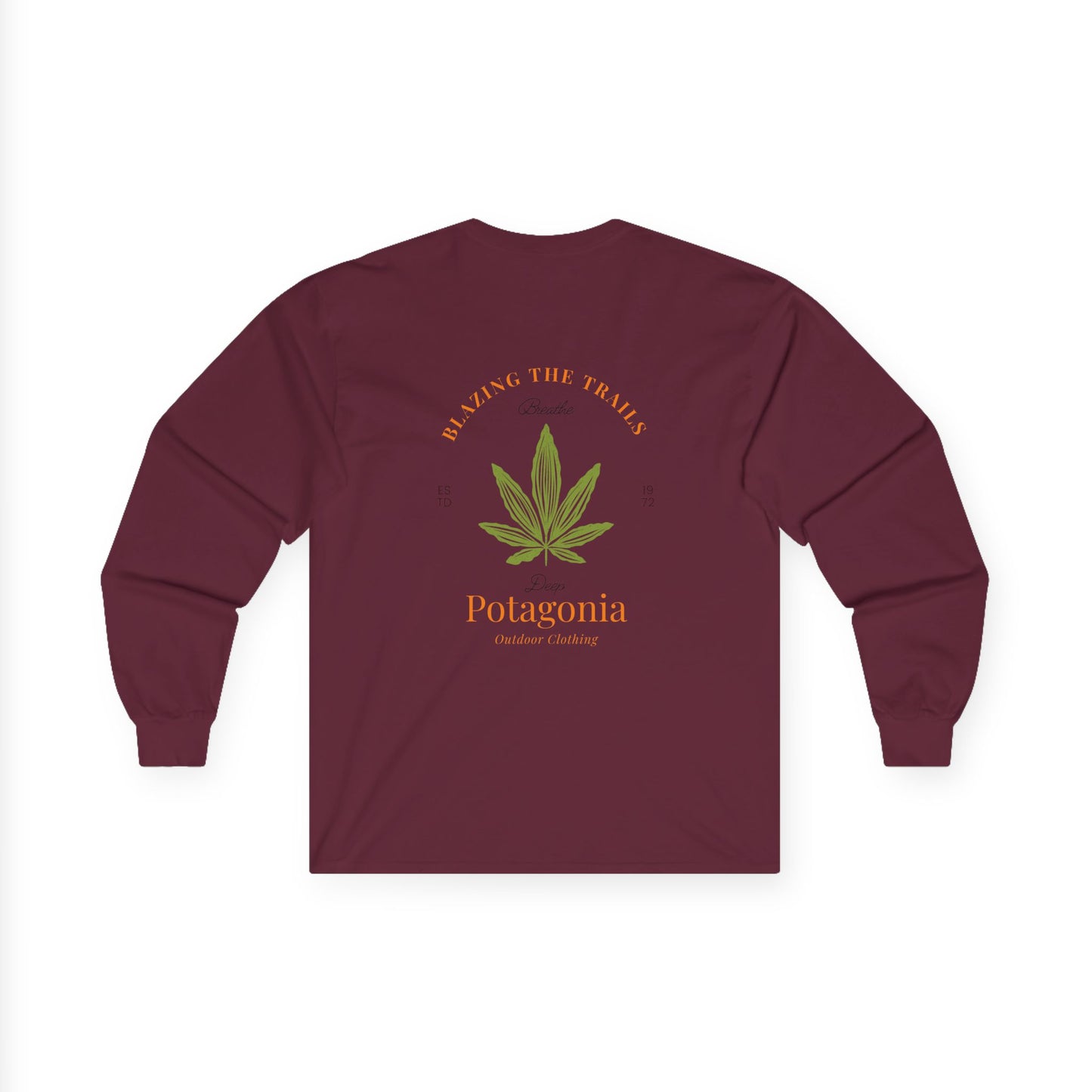 Potagonia Long Sleeve Tee  Blazing The Trails Unisex Ultra Cotton Long Sleeve Tee