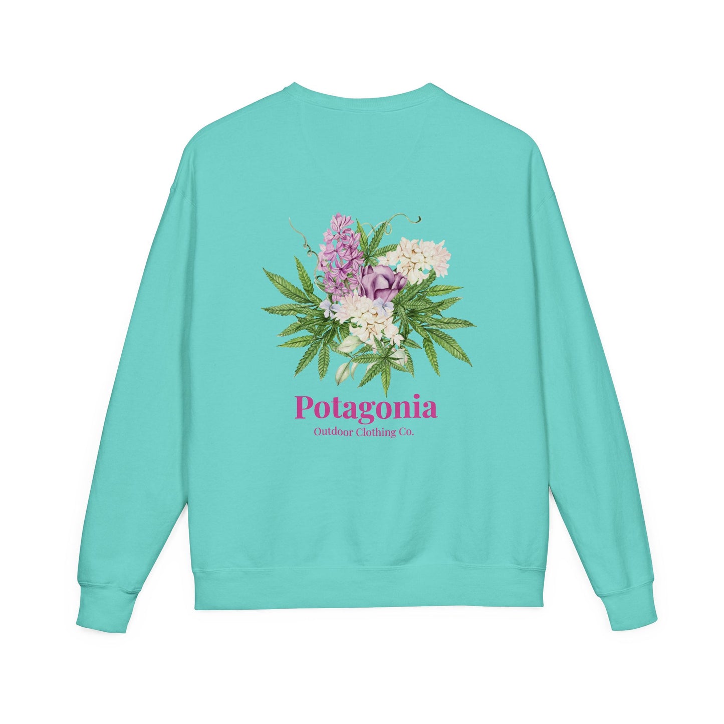 Potagonia Big Ass Sweatshirt Unisex Bouquet of Flowers  ComfortWash® Garment Dyed Crewneck Sweatshirt