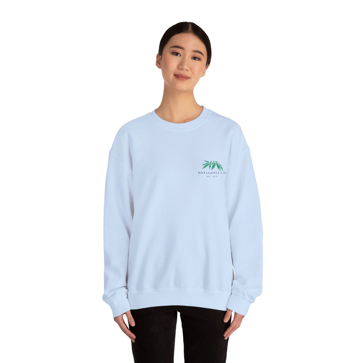 Potagonia Big Ass Campfire Embroidered Logo Unisex Heavy Blend™ Crewneck Sweatshirt