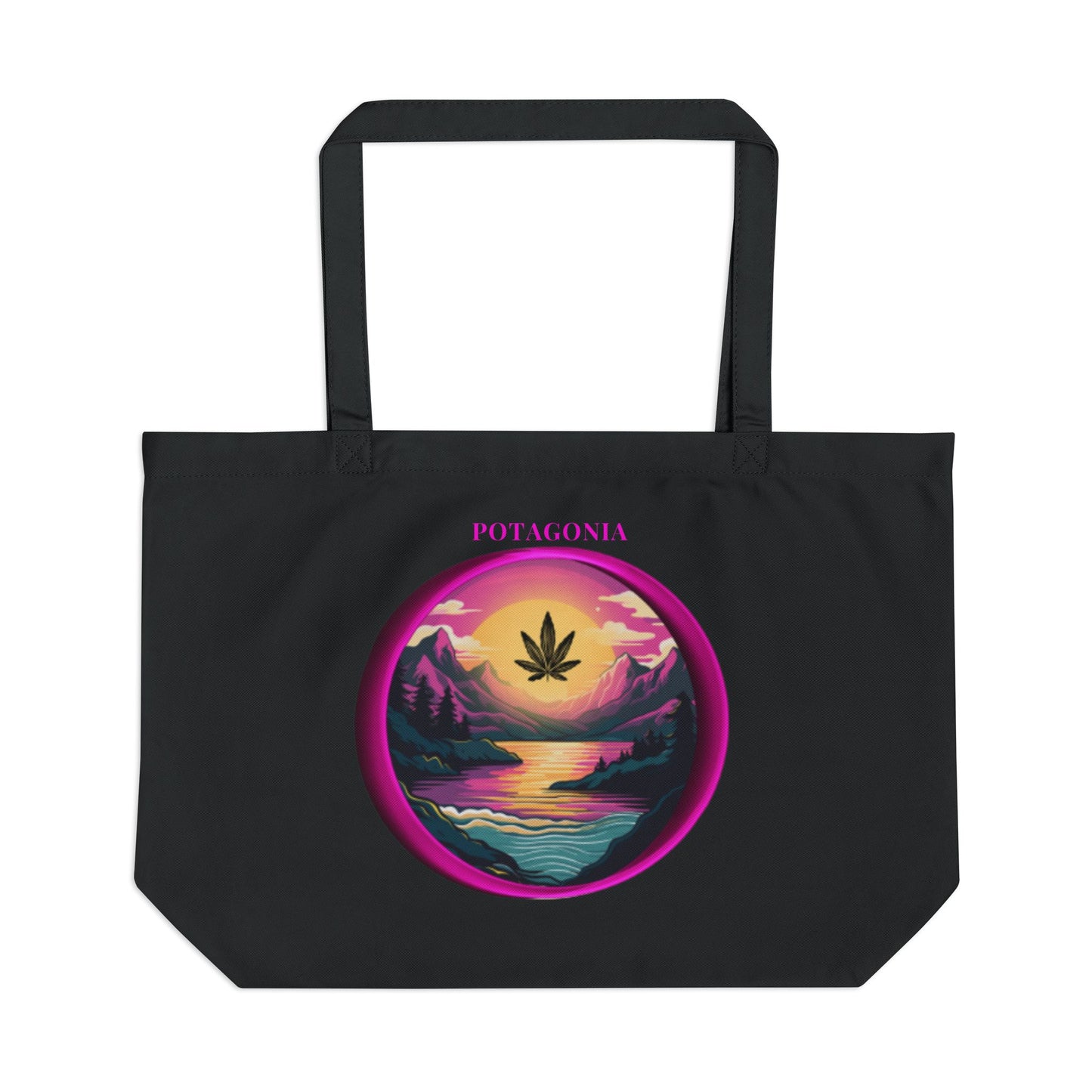 Potagonia Canvas Large Pink Meadow Eco Tote