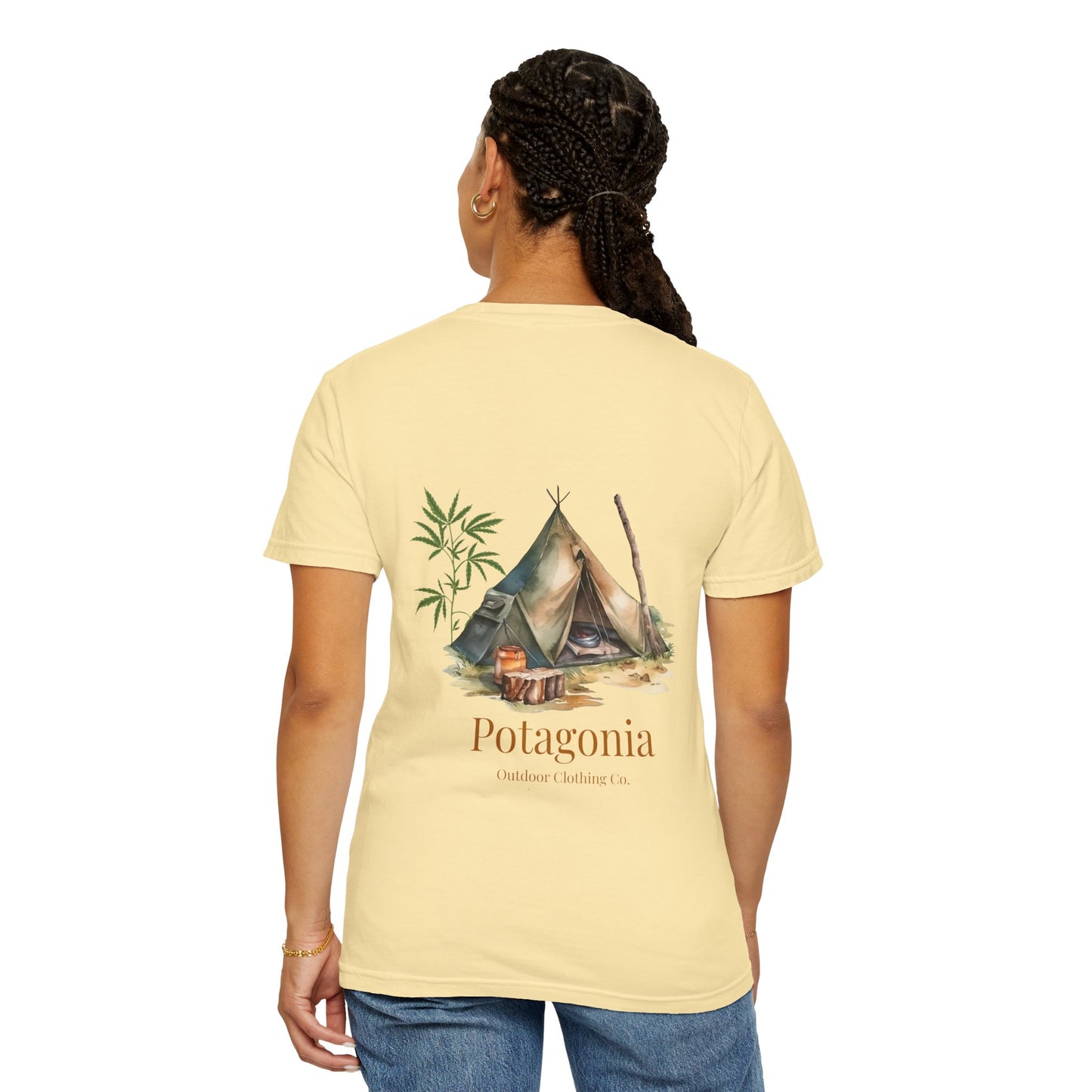 Potagonia Rung-Spun The Tent Cotton Unisex Garment-Dyed T-shirt