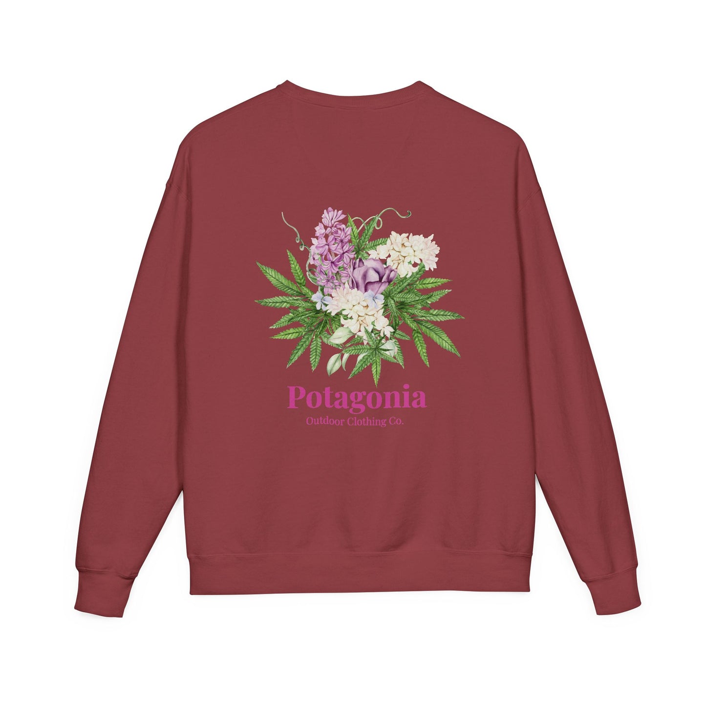 Potagonia Big Ass Sweatshirt Unisex Bouquet of Flowers  ComfortWash® Garment Dyed Crewneck Sweatshirt