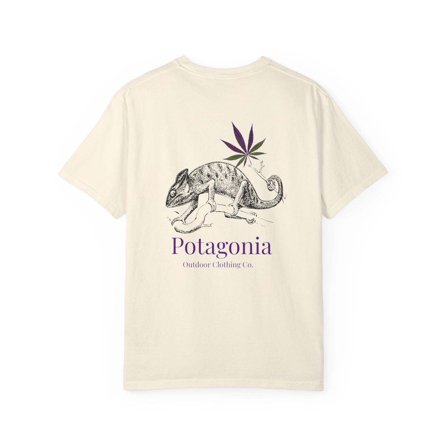 Potagonia Rung-Spun Cotton Lizard Unisex Garment-Dyed T-shirt