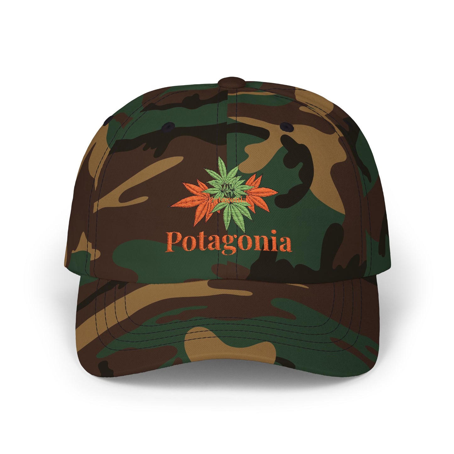 Potagonia Classic Orange Weed Dad Cap