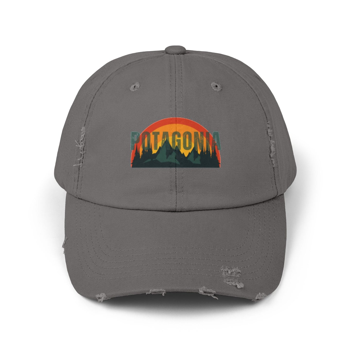Potagonia GIRL Logo Hat Unisex Distressed Cap