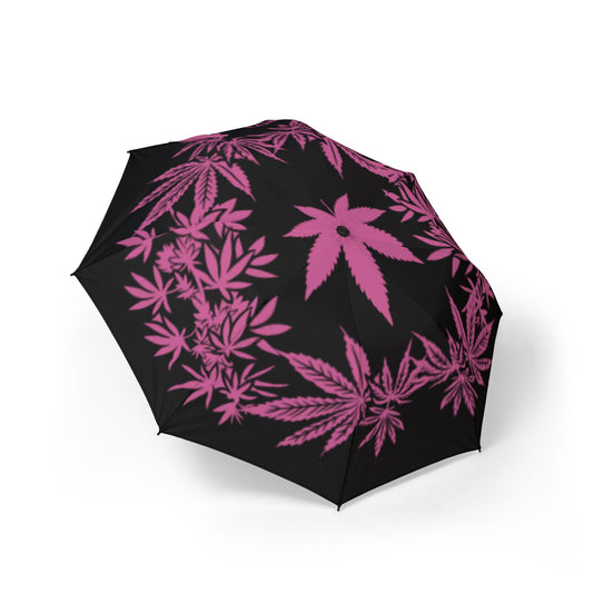 Potagonia Umbrella Pink Weed Semi-Automatic Foldable