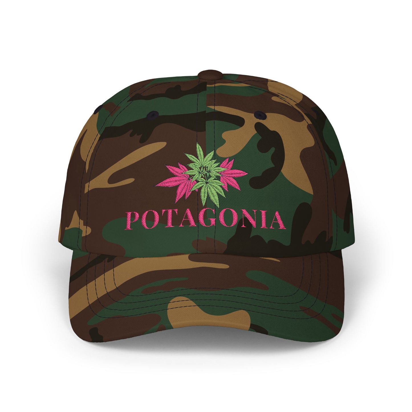 Potagonia Classic Pink Weed Dad Cap