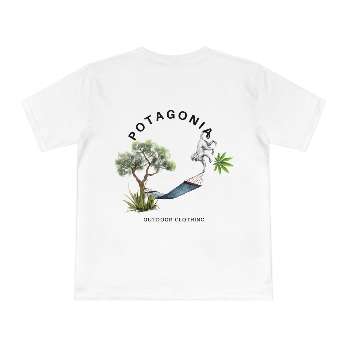 Potagonia Organic Unisex Classic Hanging Monkey Jersey T-shirt