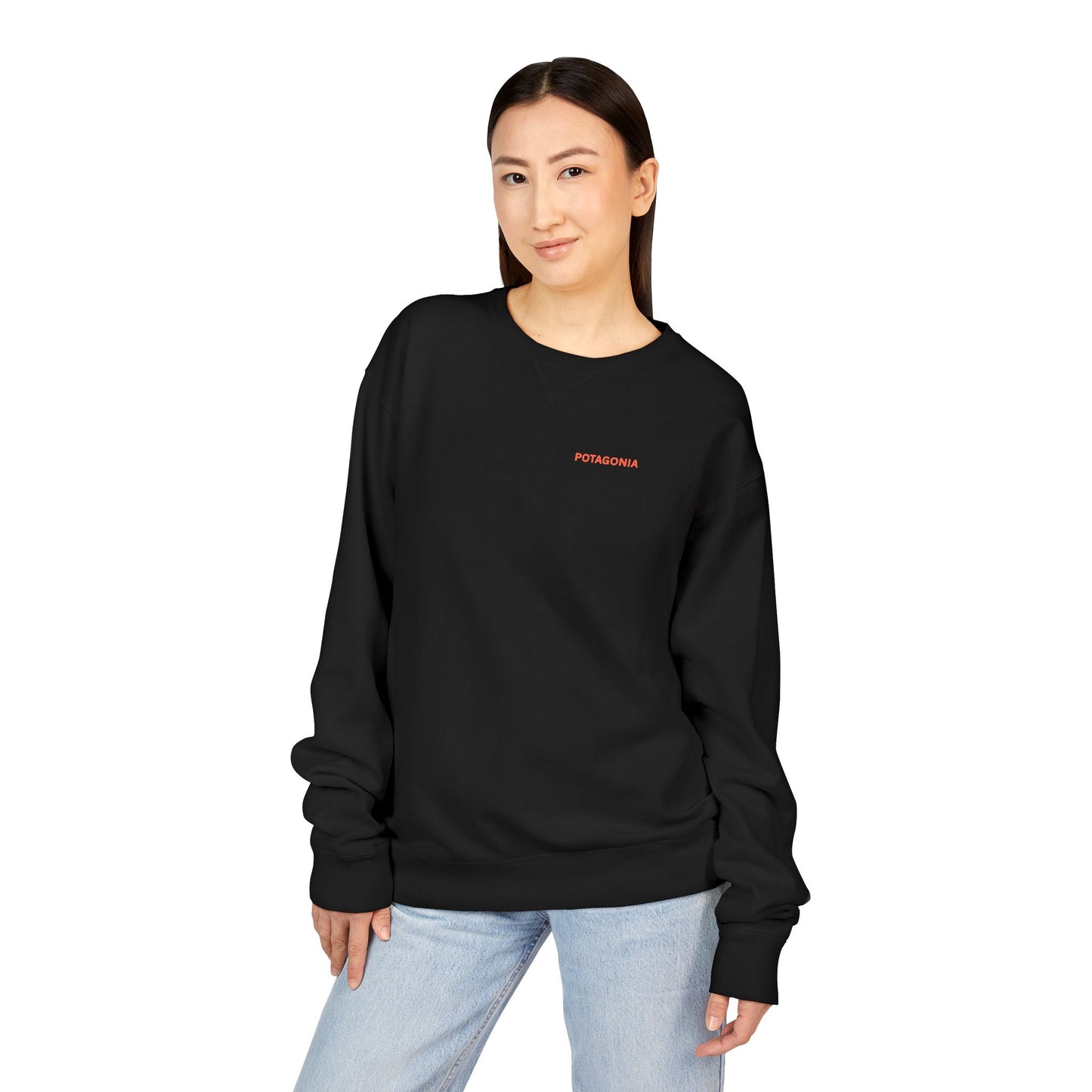 Potagonia Big Ass The Drew Surf Sweatshirt Unisex ComfortWash® Garment Dyed Crewneck Sweatshirt