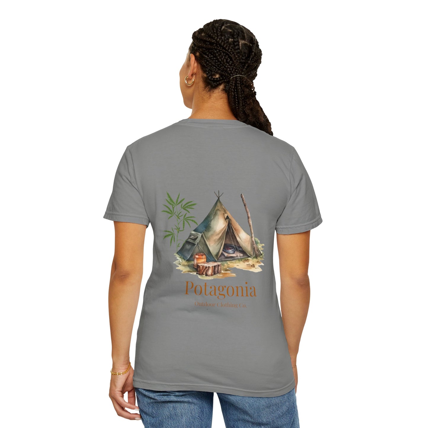 Potagonia Rung-Spun The Tent Cotton Unisex Garment-Dyed T-shirt