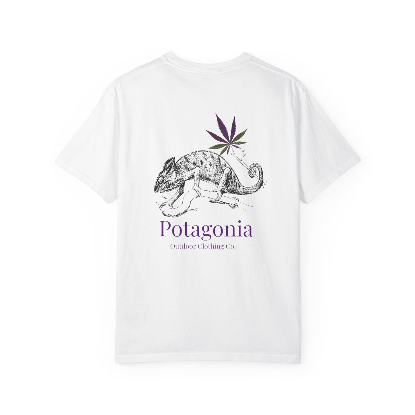 Potagonia Rung-Spun Cotton Lizard Unisex Garment-Dyed T-shirt