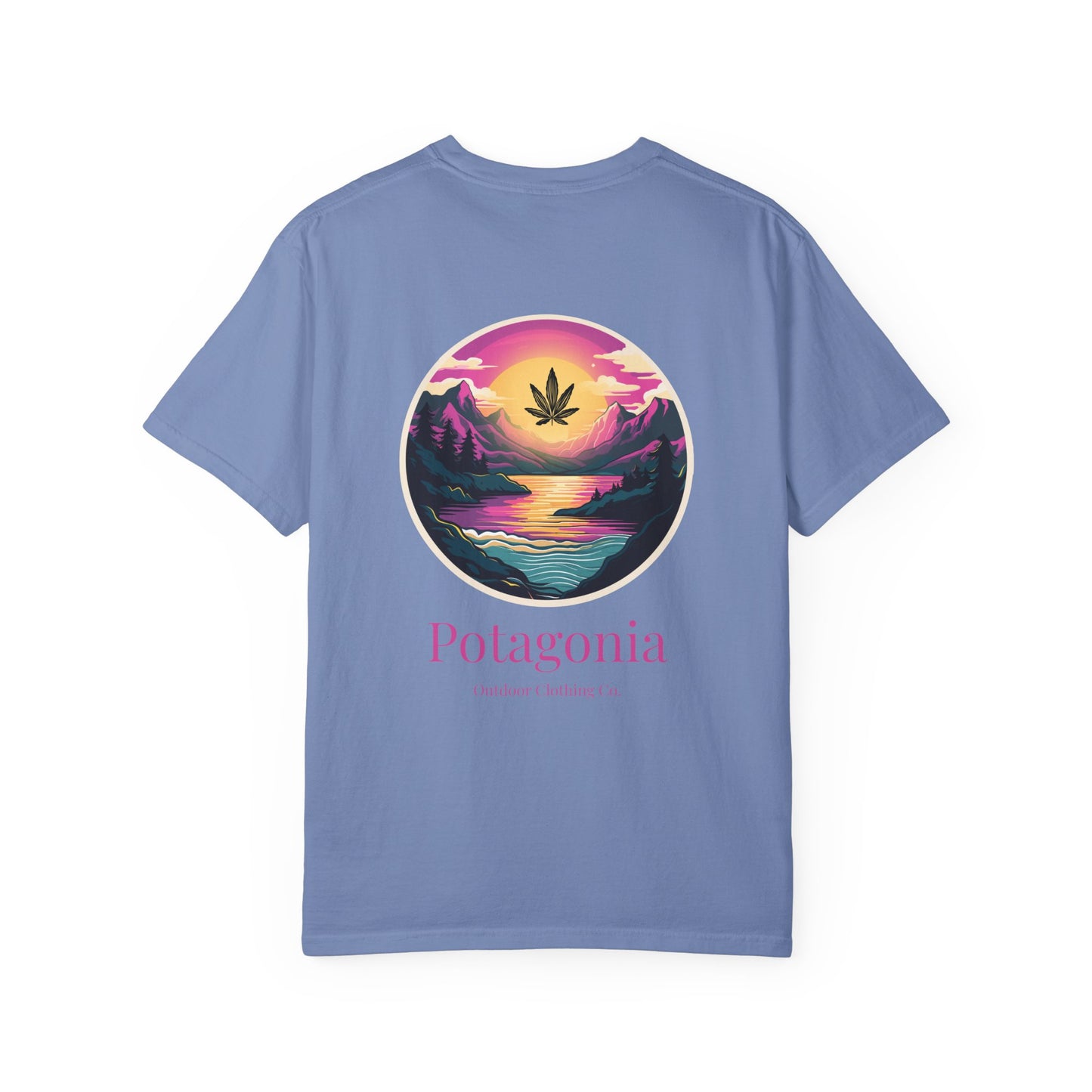 Potagonia Rung-Spun Cotton Unisex Pink Moon  Garment-Dyed T-shirt