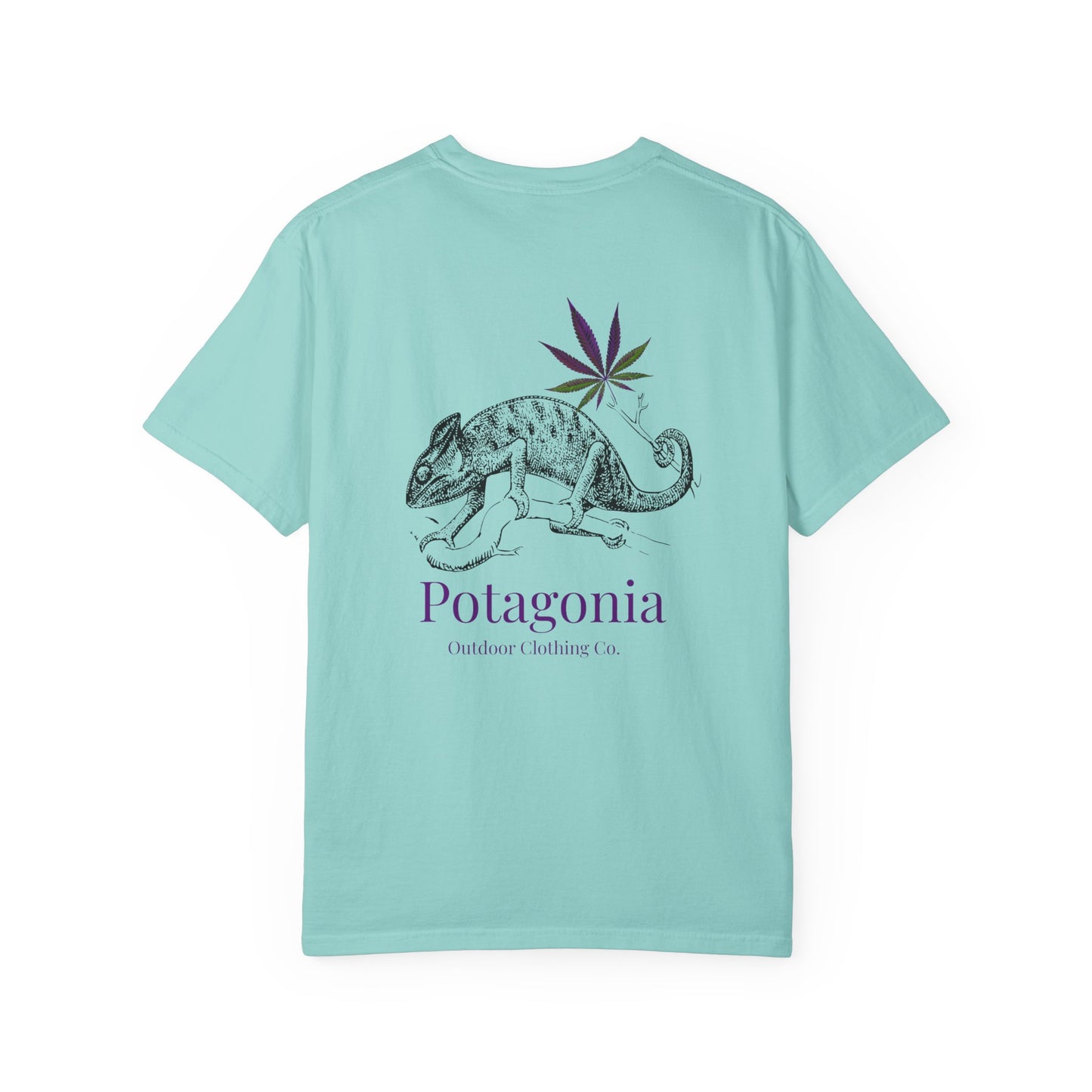 Potagonia Rung-Spun Cotton Lizard Unisex Garment-Dyed T-shirt