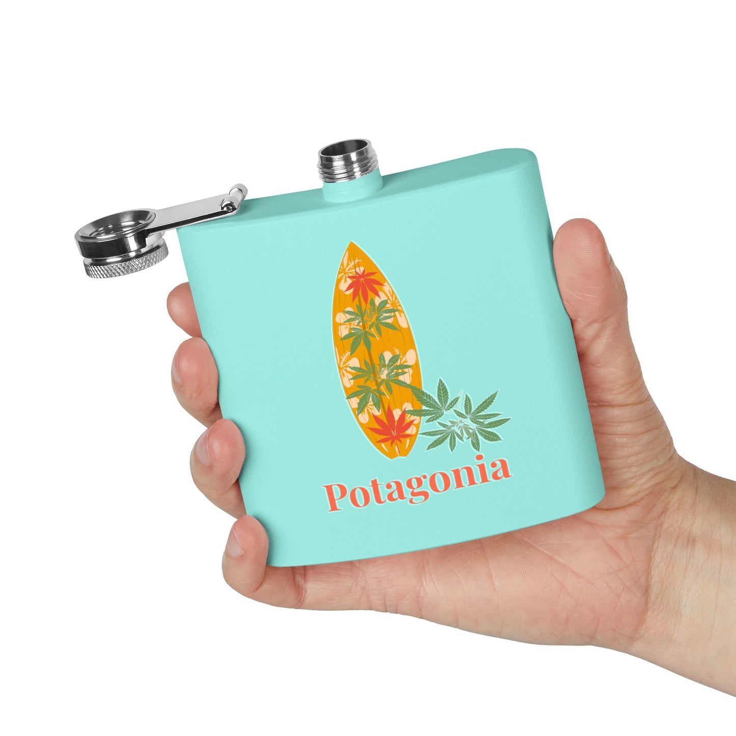 Potagonia Stainless Steel The Drew flask, 6oz
