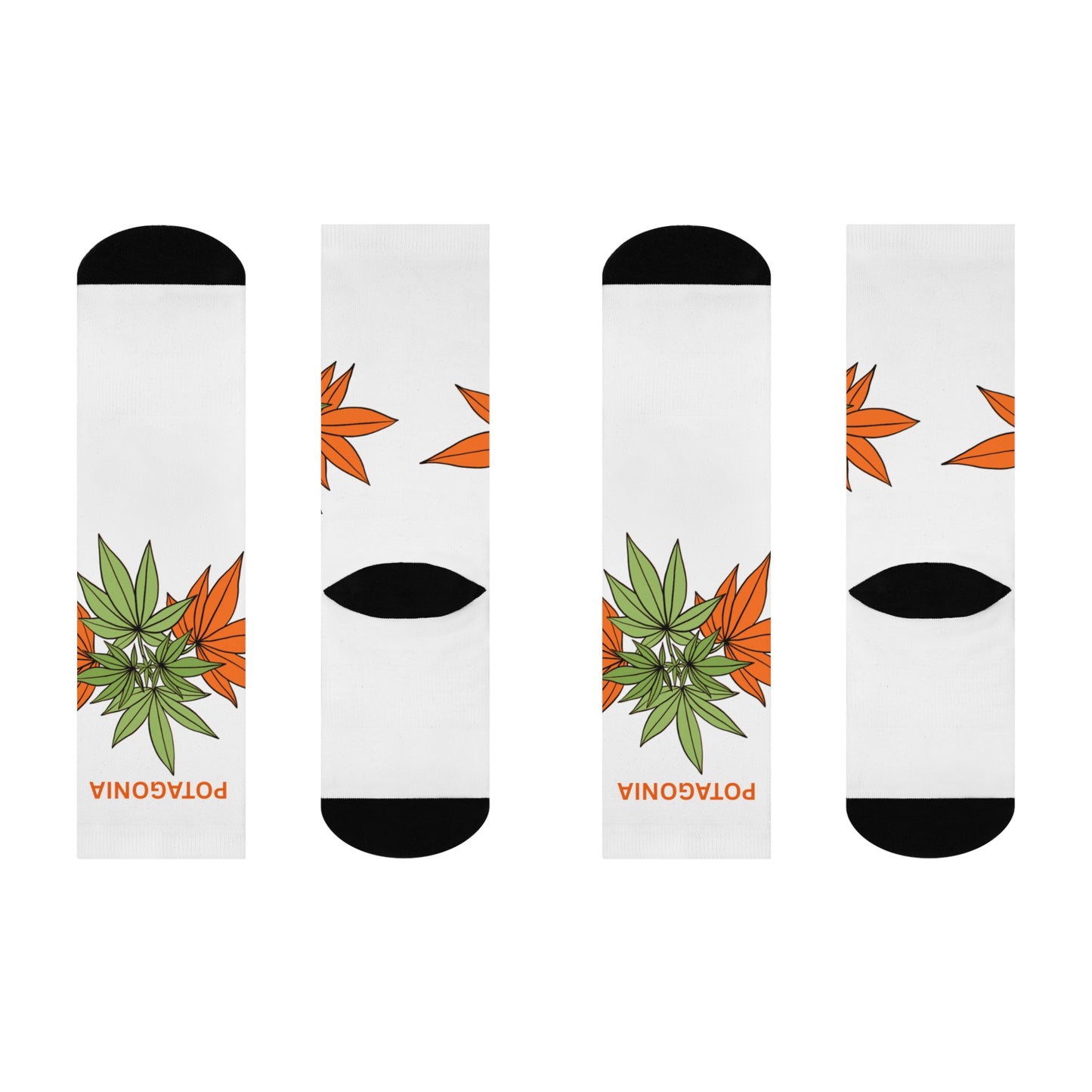 Potagonia Sock Cushioned Weed Orange Crews