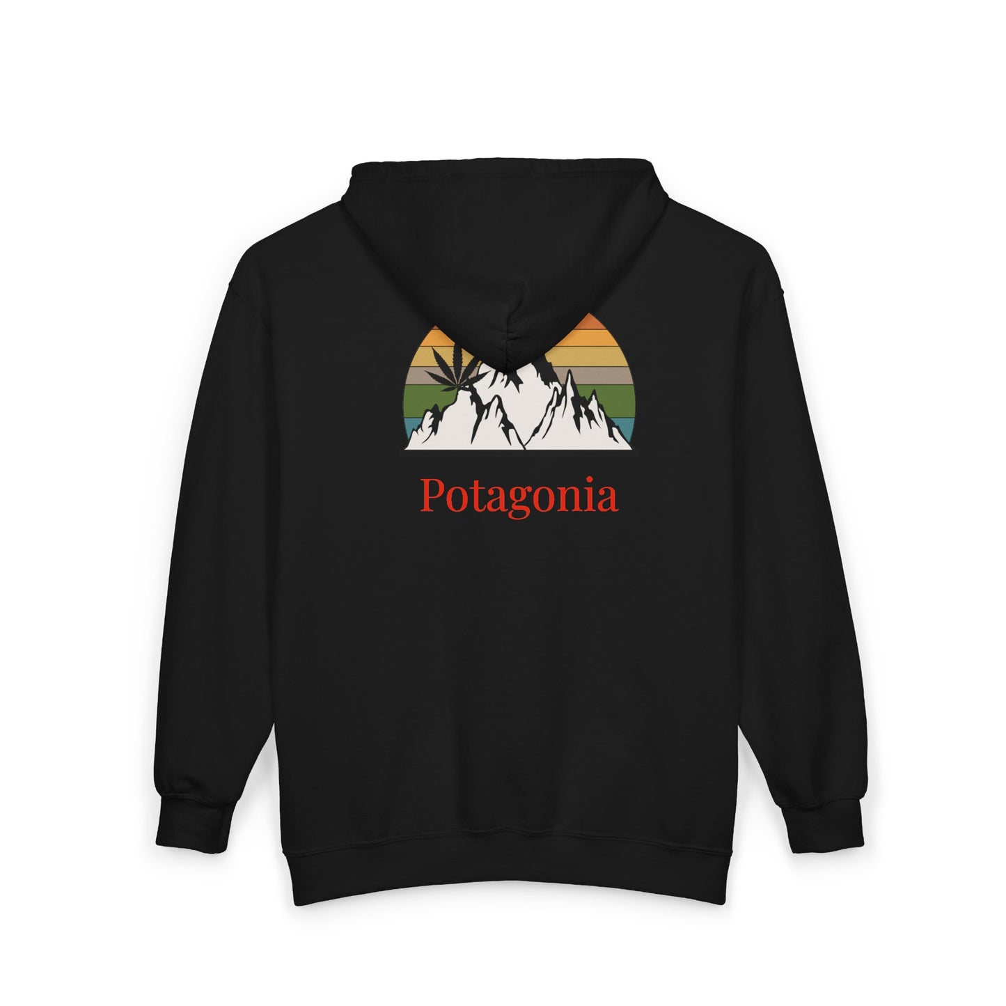 Potagonia Hooded Sweatshirt  Mountain Top Unisex Heavy Blend™ Full Zip Hooded Sweatshirt