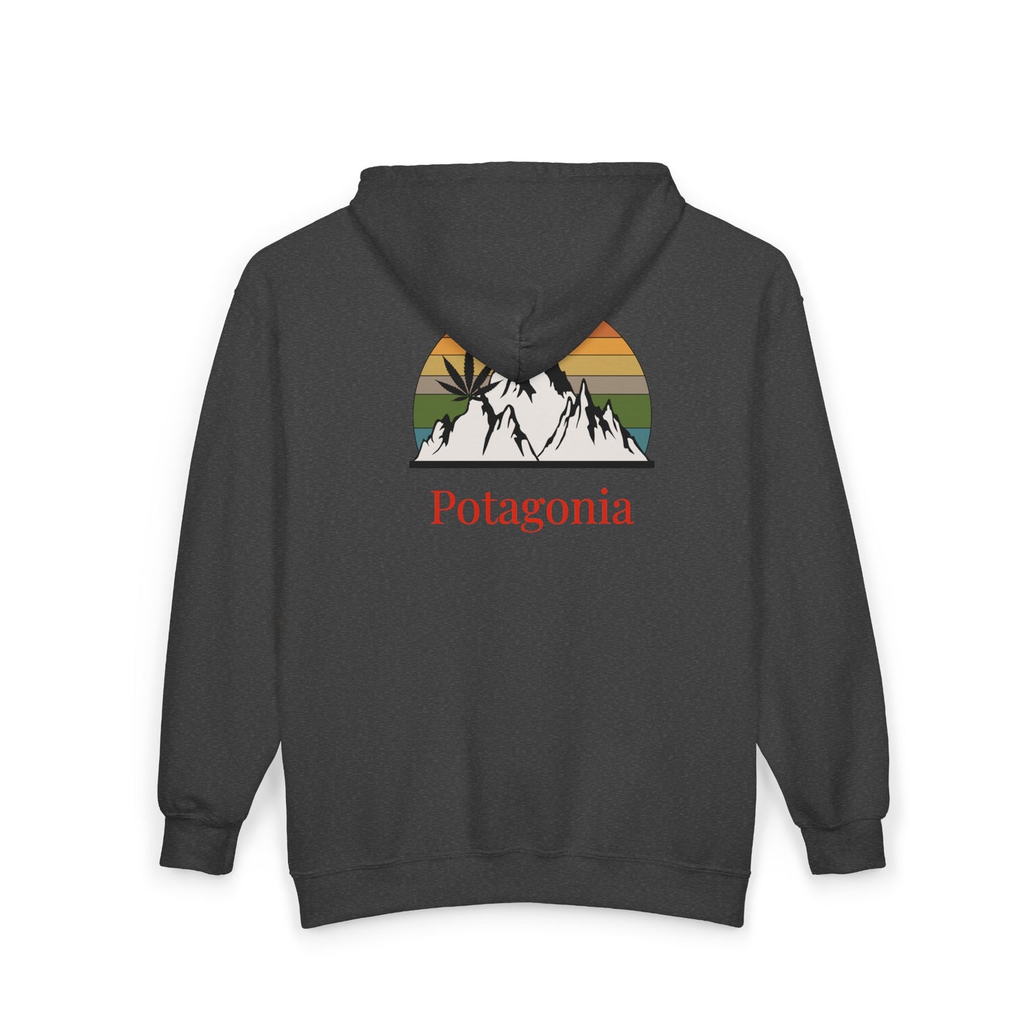 Potagonia Hooded Sweatshirt  Mountain Top Unisex Heavy Blend™ Full Zip Hooded Sweatshirt