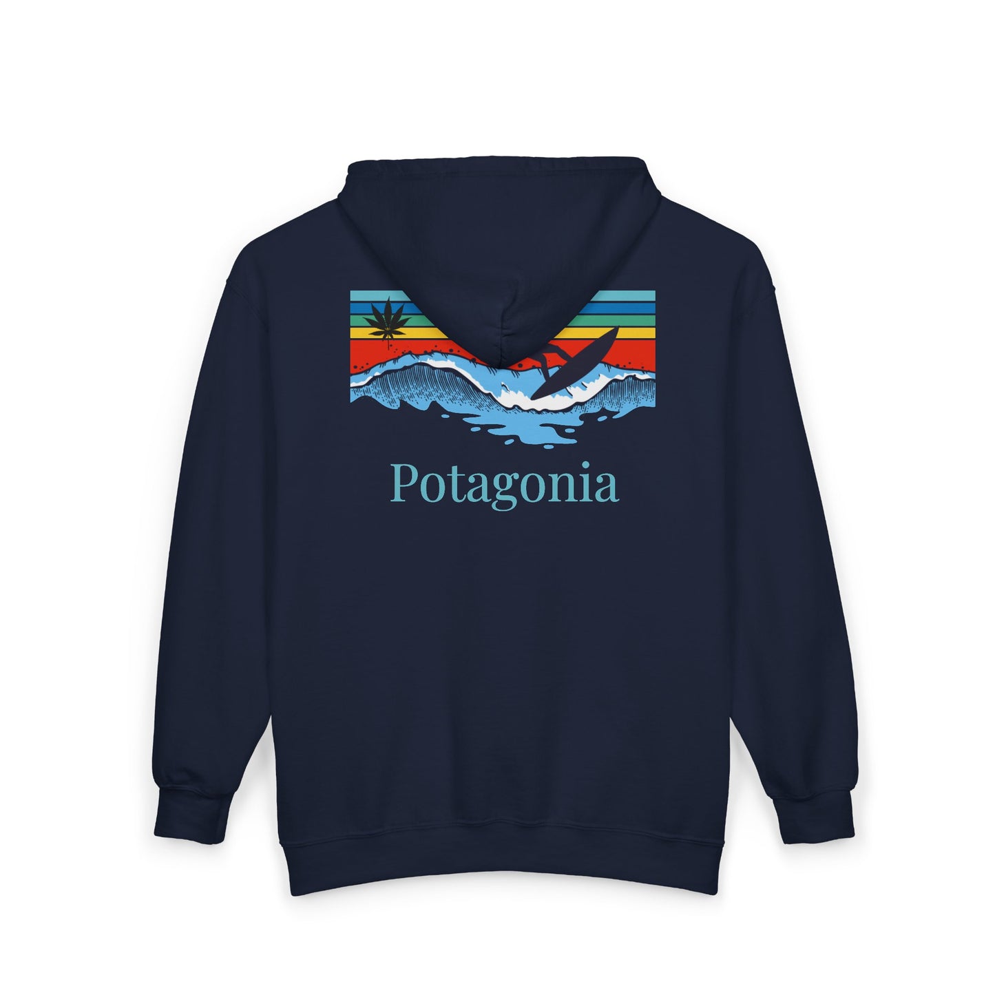 Potagonia Hooded Sweatshirt Surf Unisex Heavy Blend™ Full Zip