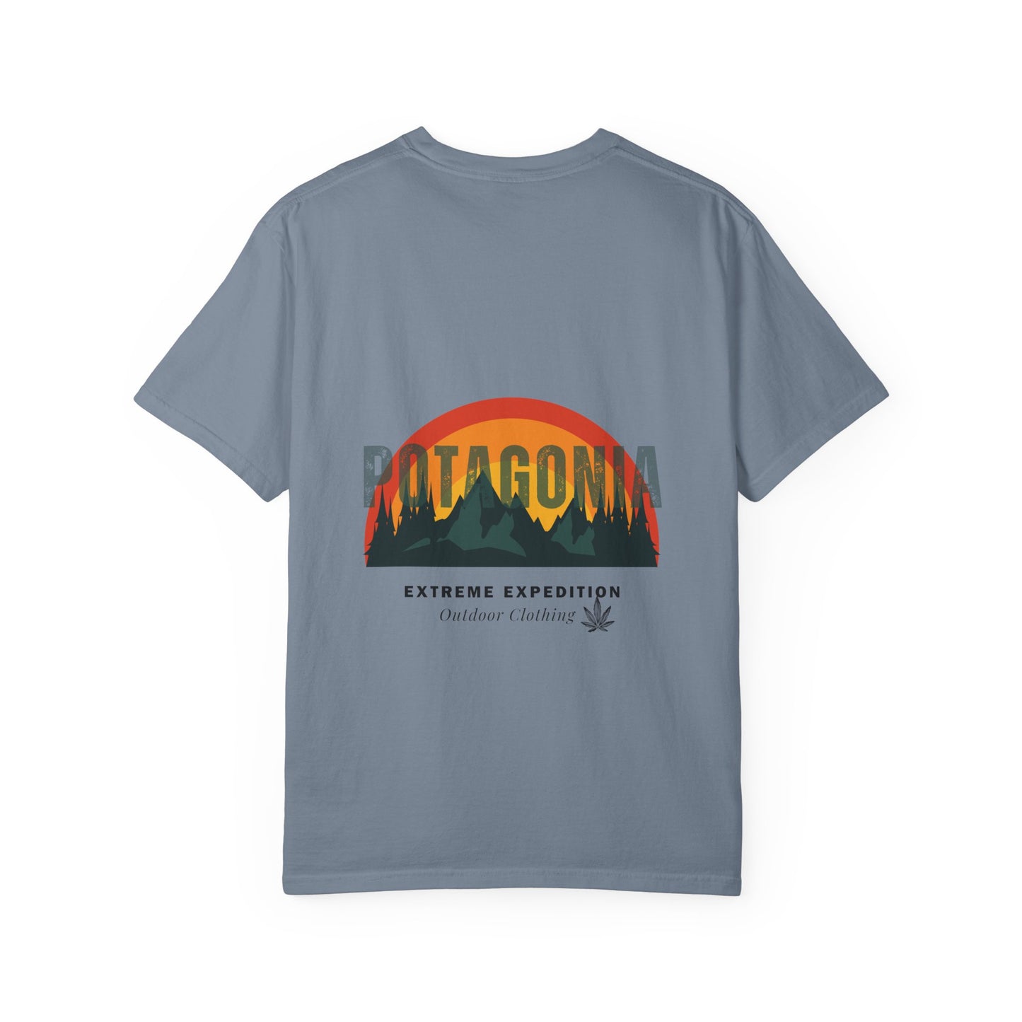 Potagonia Rung-Spun Unisex Sunrise Logo Garment-Dyed T-shirt