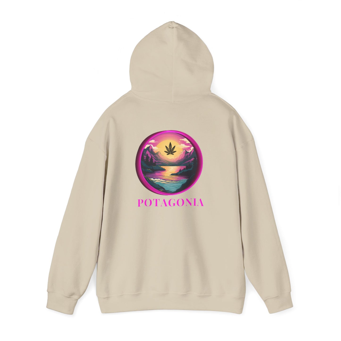 Potagonia Big Ass Campfire Hooded Pink Moon Sweatshirt