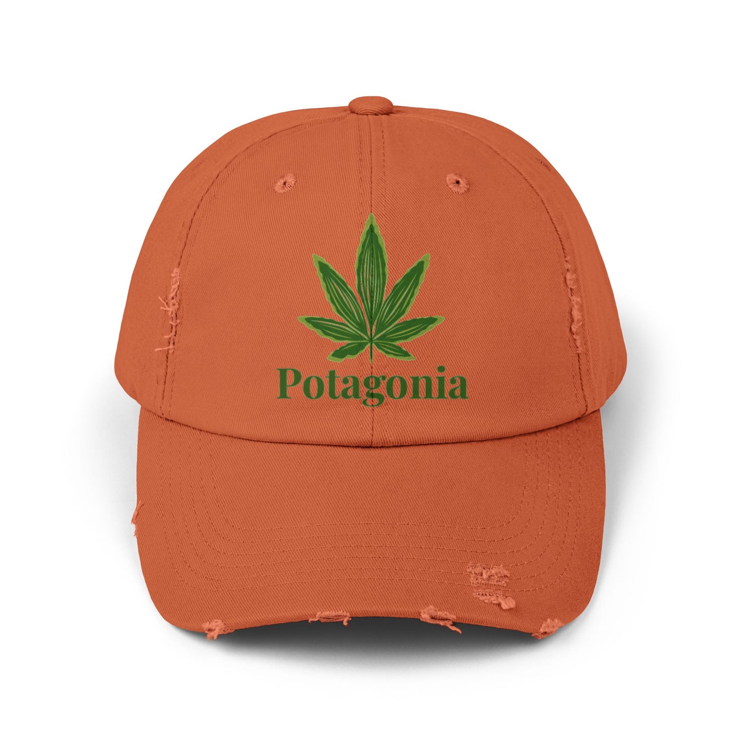 Potagonia GIRL Origional Logo Unisex Distressed Cap