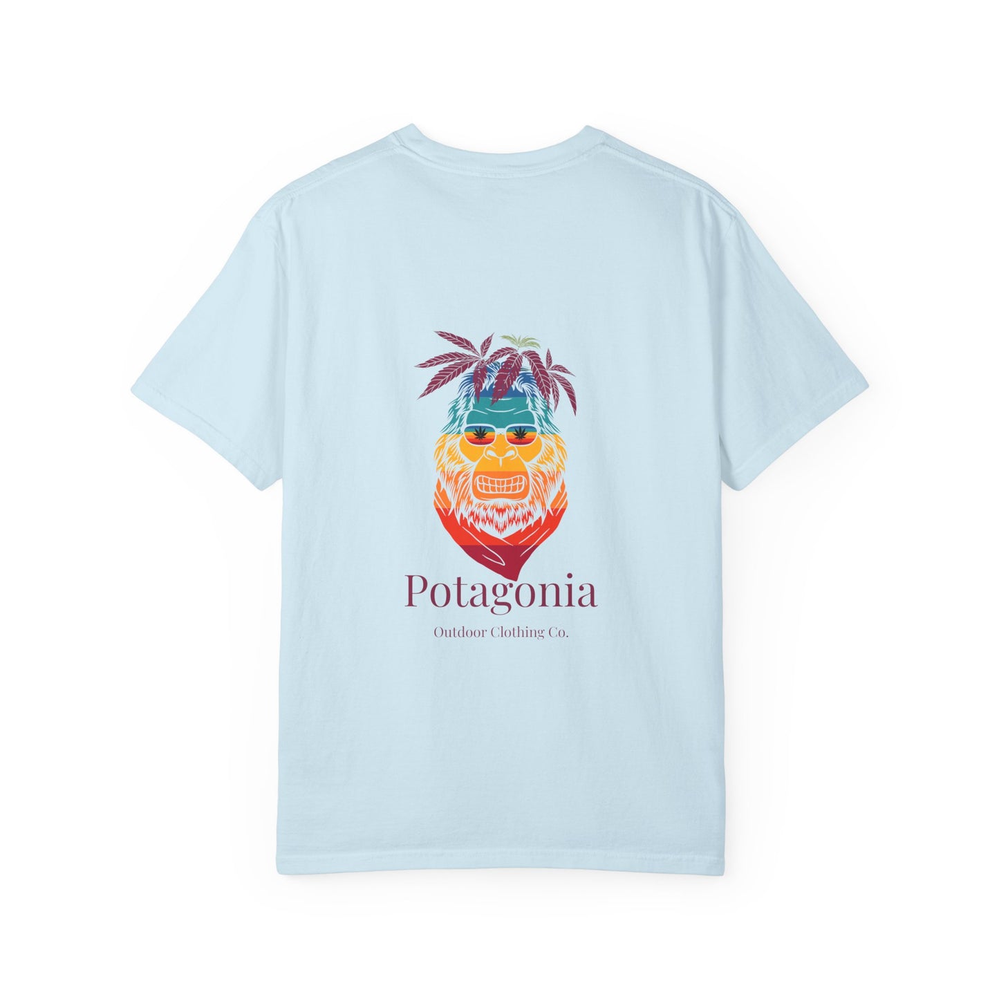 Potagonia Rung-Spun Cotton Ski Meh-Teh Unisex Garment-Dyed T-shirt