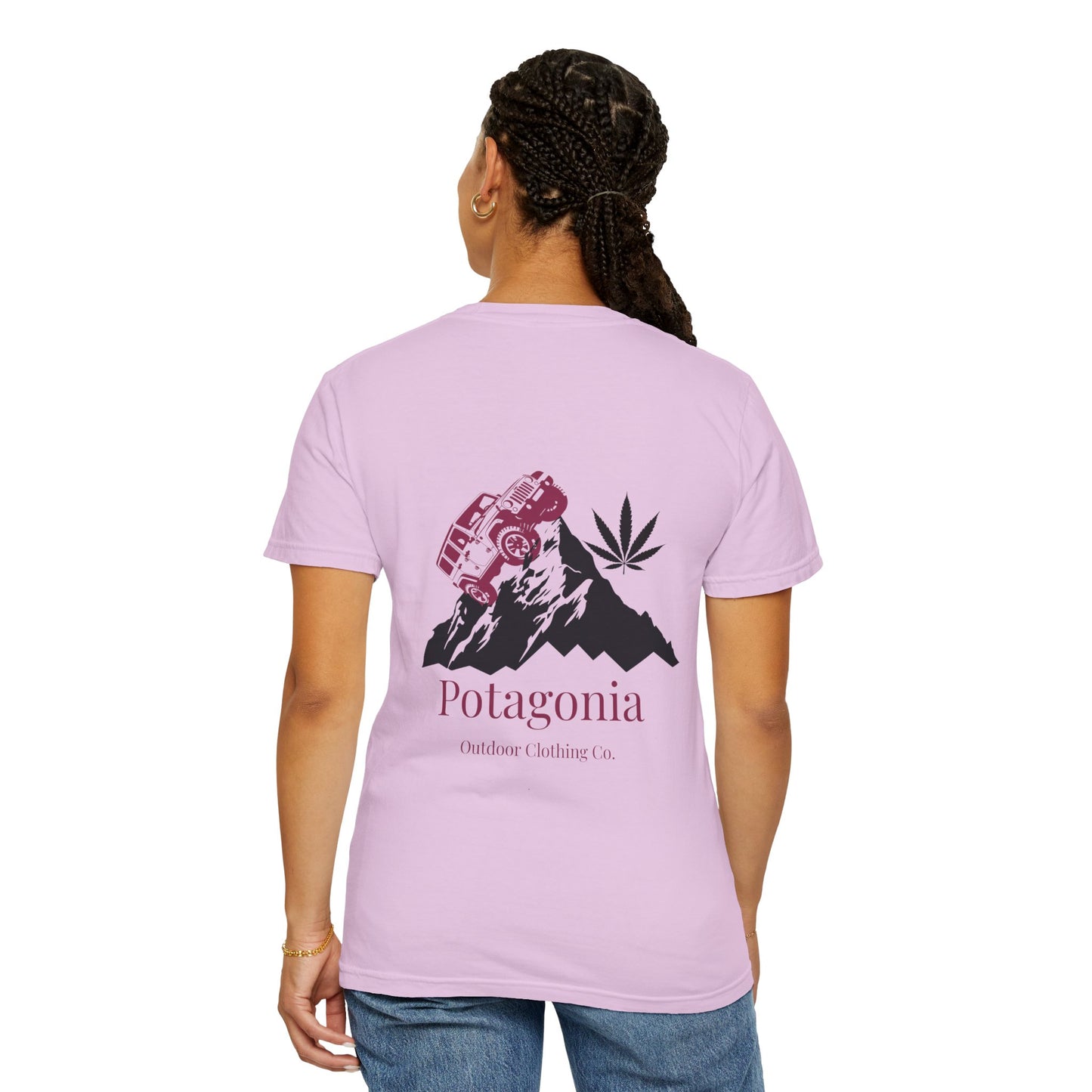 Potagonia Rung-Spun Cotton Jeep Climb Unisex Garment-Dyed T-shirt