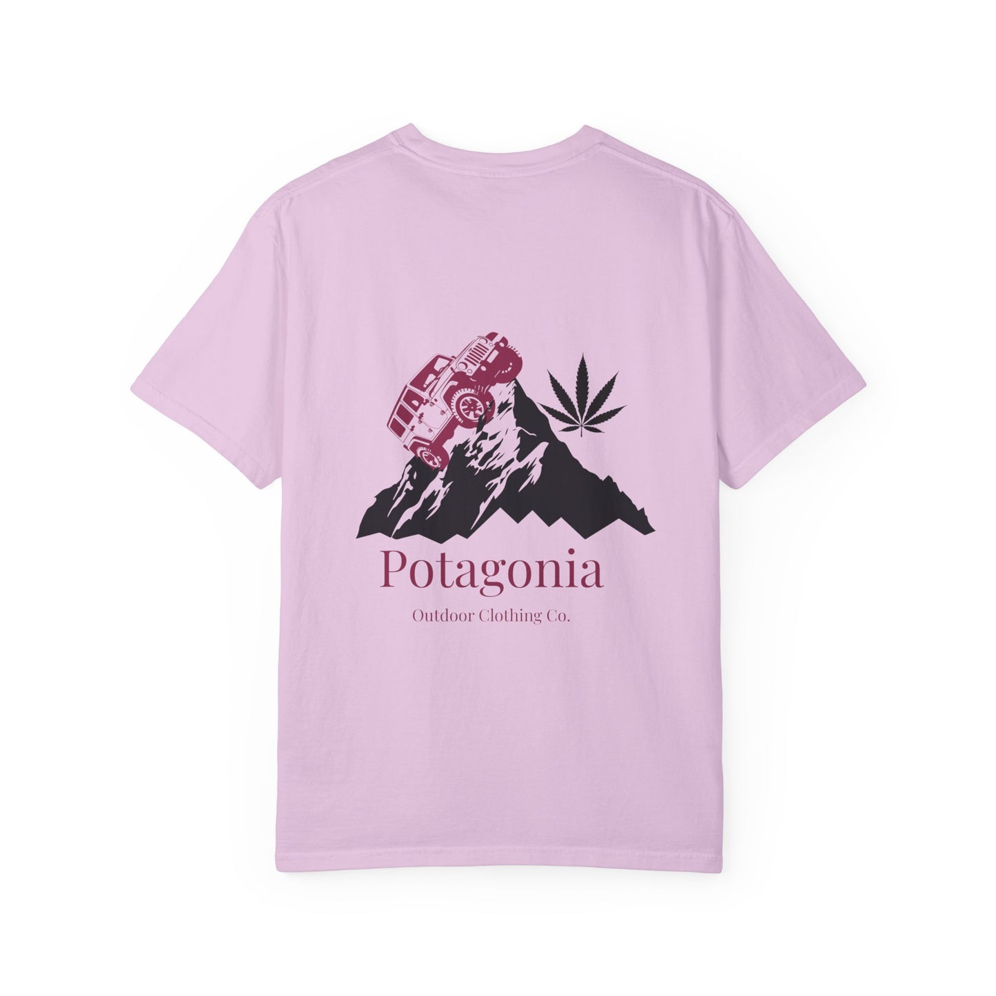 Potagonia Rung-Spun Cotton Jeep Climb Unisex Garment-Dyed T-shirt