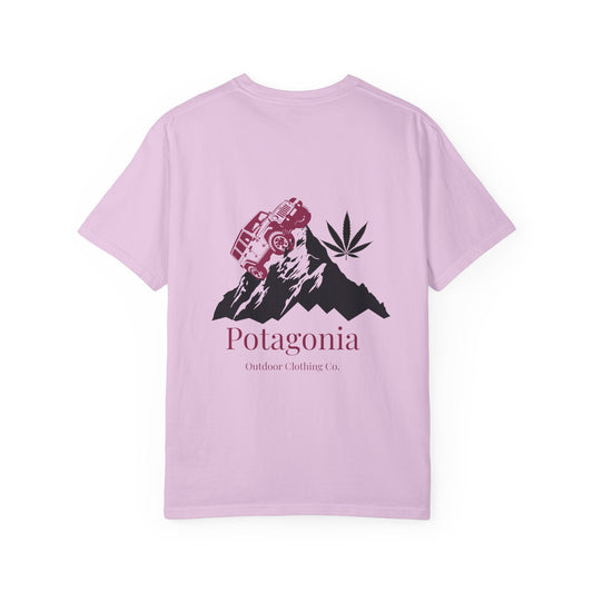 Potagonia Rung-Spun Cotton Jeep Climb Unisex Garment-Dyed T-shirt