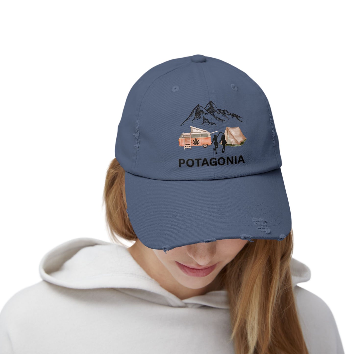 Potagonia GirlTwo Girls Dancing Unisex Distressed Cap