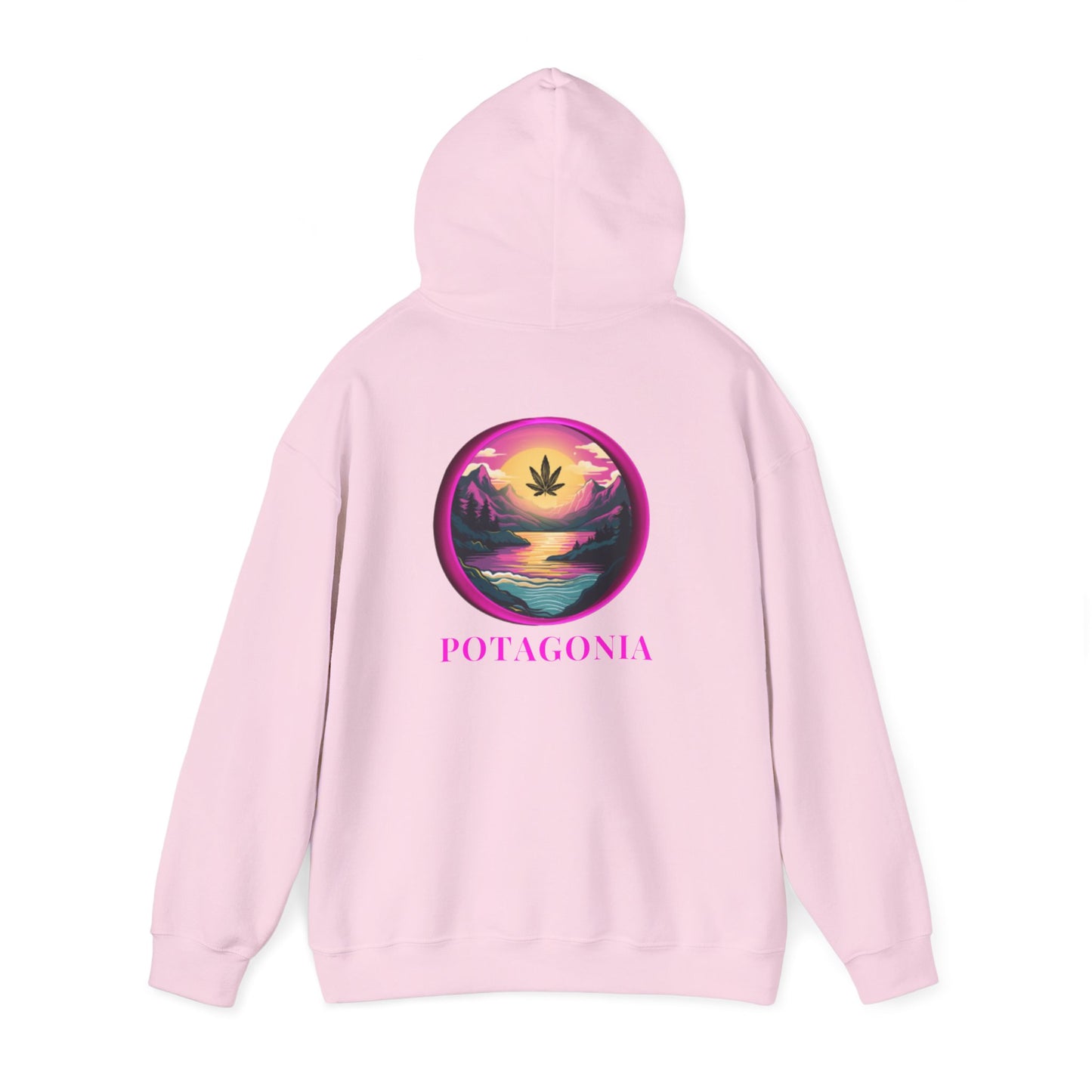 Potagonia Big Ass Campfire Hooded Pink Moon Sweatshirt