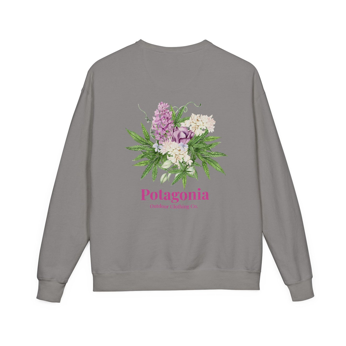 Potagonia Big Ass Sweatshirt Unisex Bouquet of Flowers  ComfortWash® Garment Dyed Crewneck Sweatshirt