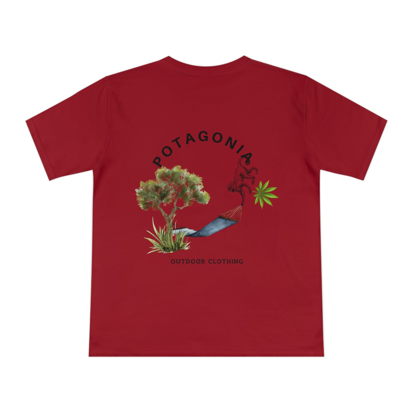 Potagonia Organic Unisex Classic Hanging Monkey Jersey T-shirt