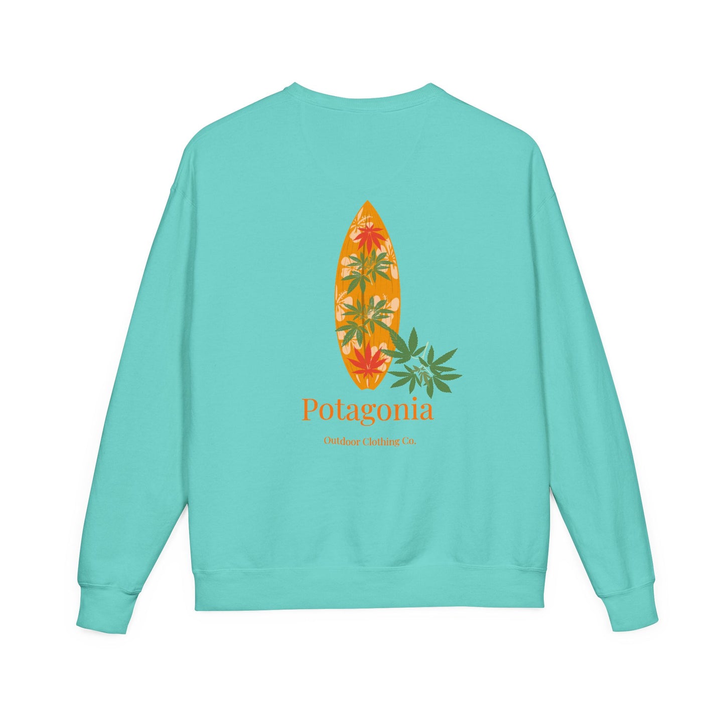 Potagonia Big Ass The Drew Surf Sweatshirt Unisex ComfortWash® Garment Dyed Crewneck Sweatshirt