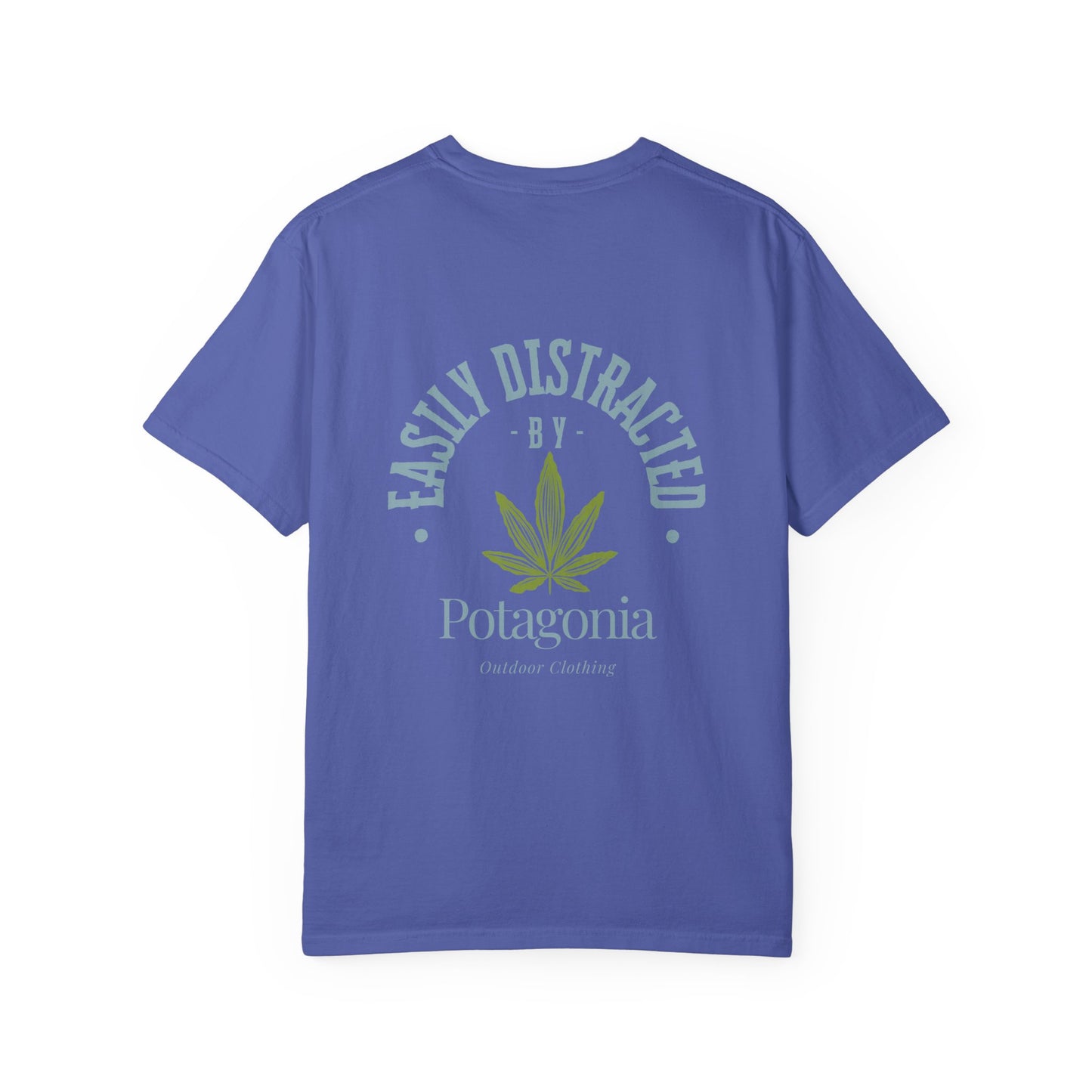 Potagonia Rung-Spun Cotton Easily Distracted Weed Unisex Garment-Dyed T-shirt