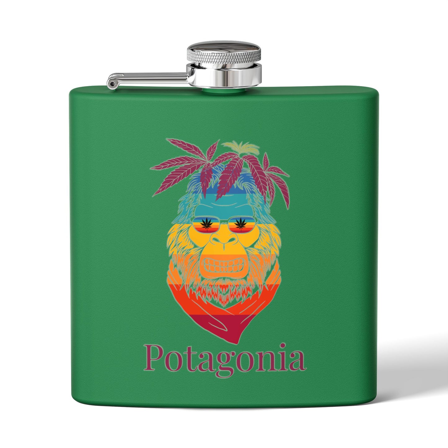 Potagonia Stainless Steel Ski Meh-Teh Flask, 6oz