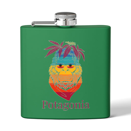 Potagonia Stainless Steel Ski Meh-Teh Flask, 6oz