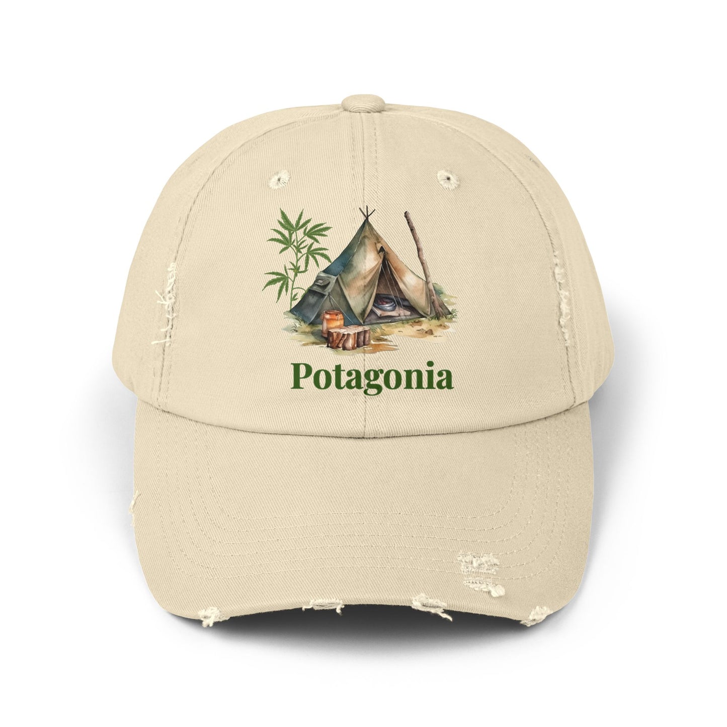 Potagonia Girl tent Unisex Distressed Cap