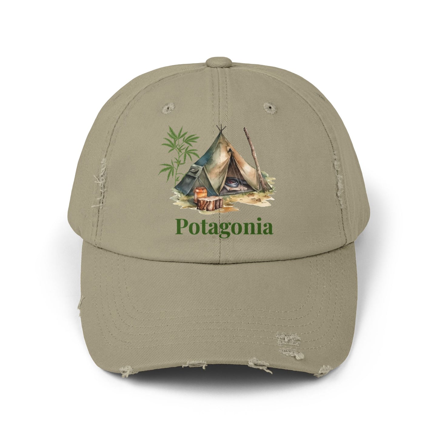 Potagonia Girl tent Unisex Distressed Cap