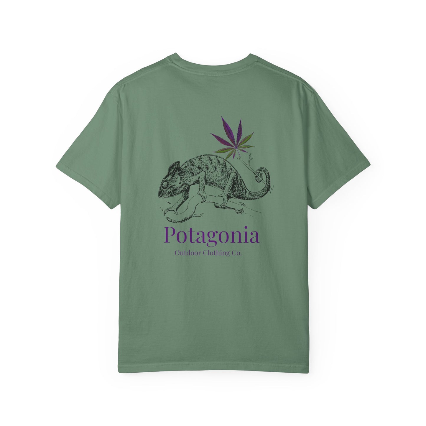 Potagonia Rung-Spun Cotton Lizard Unisex Garment-Dyed T-shirt