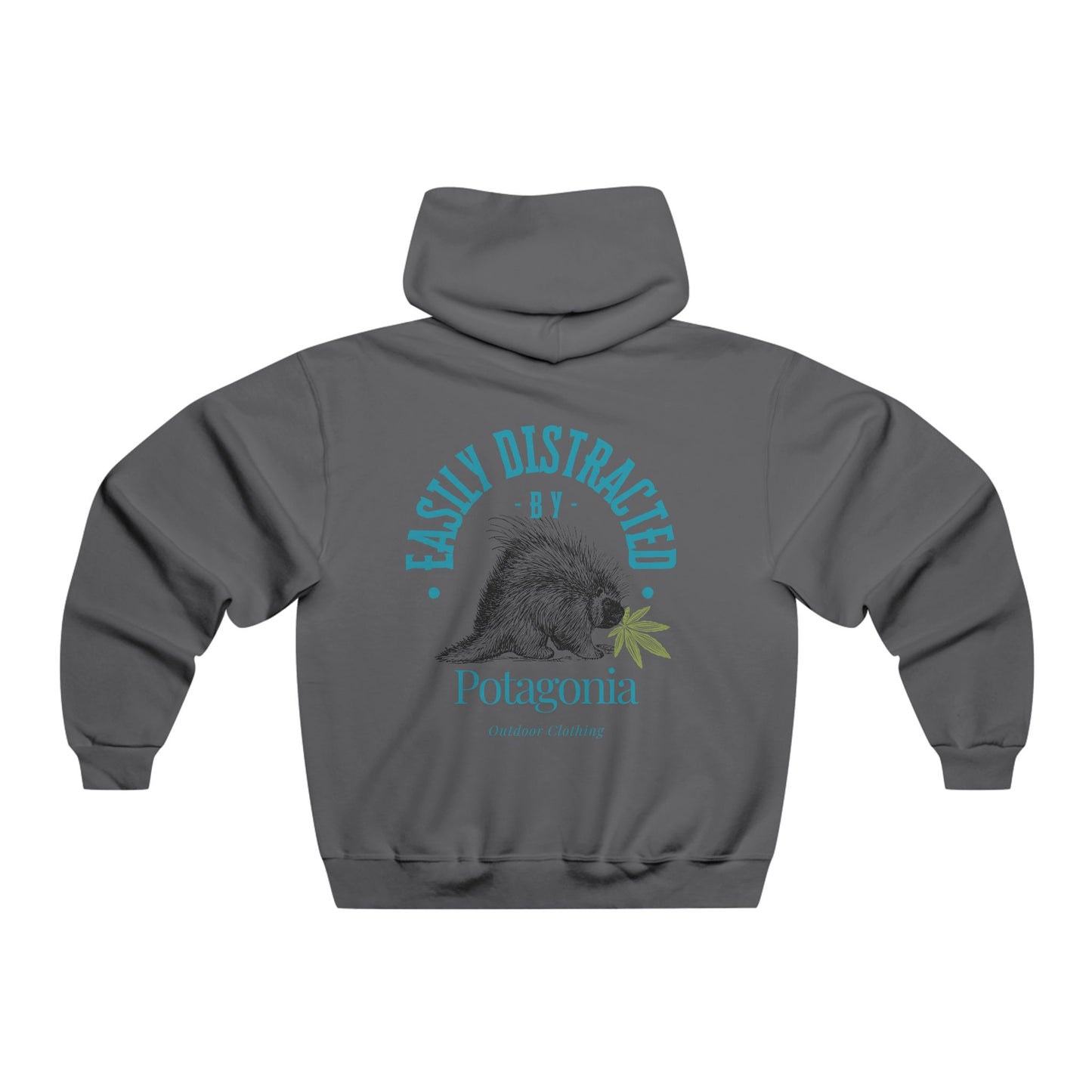 Potagonia Big Ass Campfire Hooded Easily Distracted Porcupine Sweatshirt Men's NUBLEND®