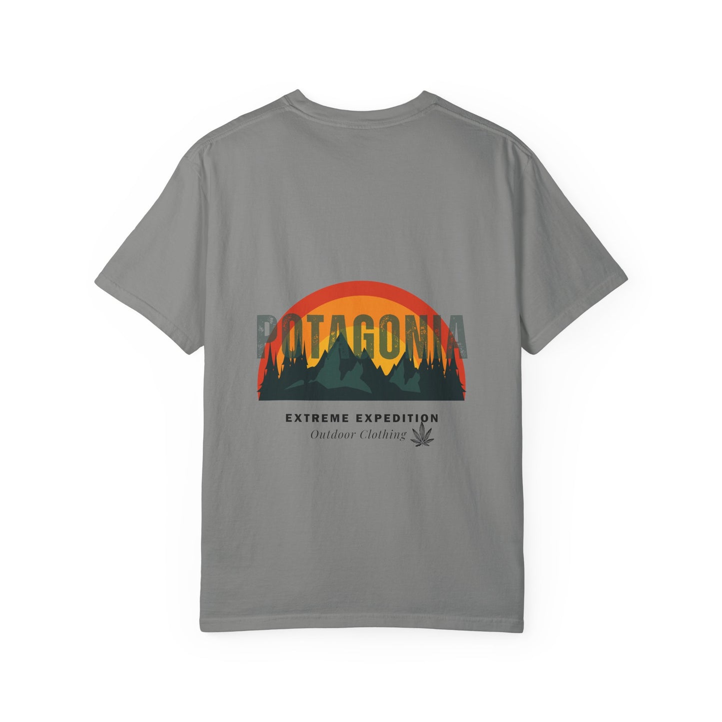 Potagonia Rung-Spun Unisex Sunrise Logo Garment-Dyed T-shirt